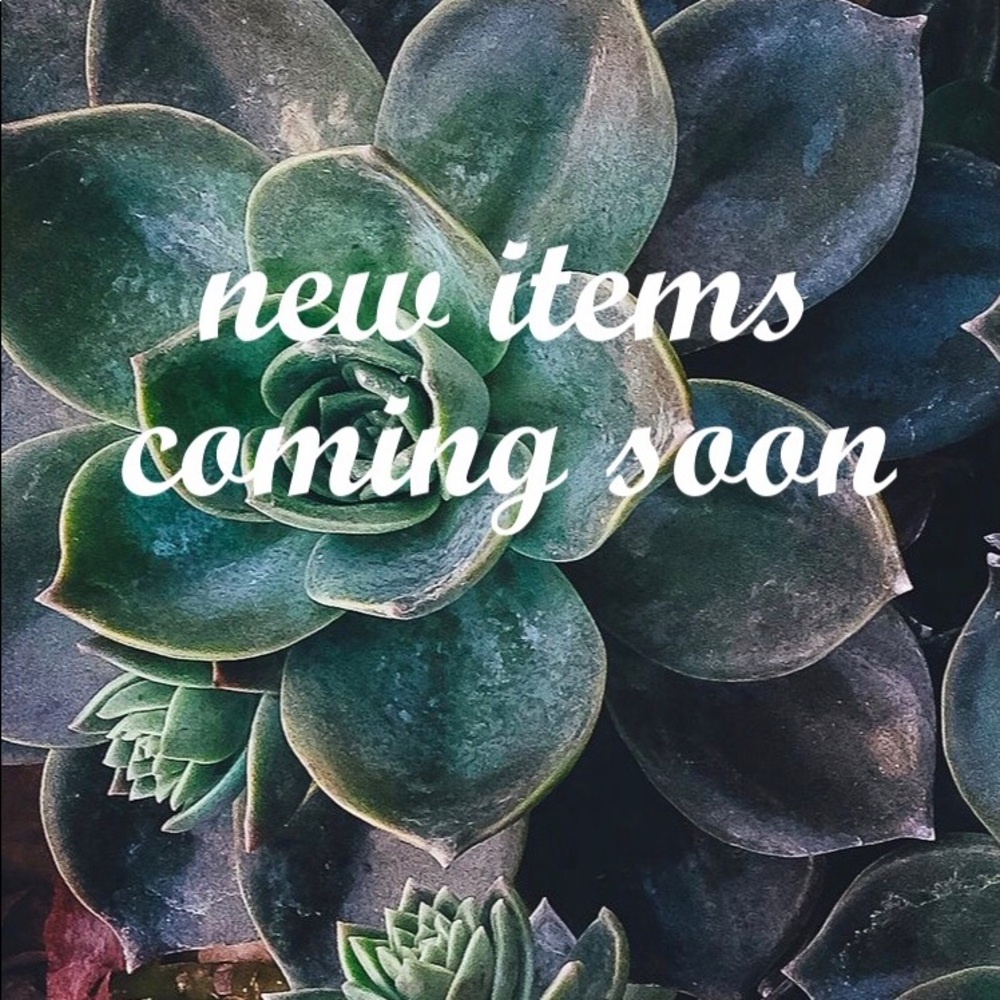 NEW ITEMS COMING SOON